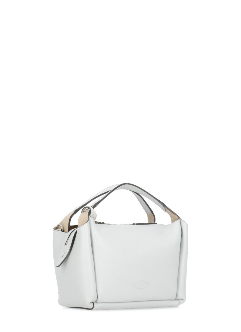 Shop Tod's Light Blue Leather Hand Bag