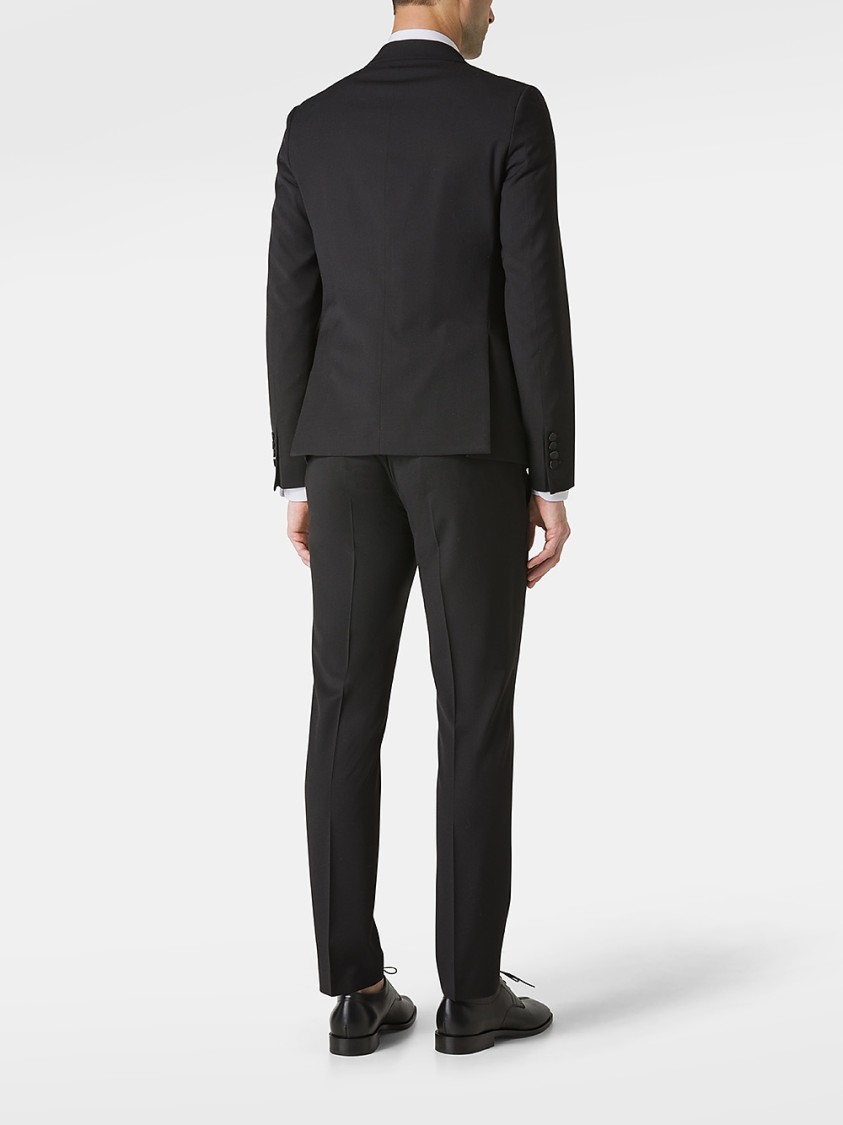 Shop Daniele Alessandrini Black Single-breasted Blazer