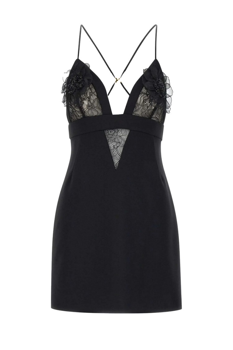 オールインワン・サロペット Elisabetta Franchi Mini Dress With Lace Detailing Elisabetta Franchi Mini Dress With Lace Detailing | THE LIST