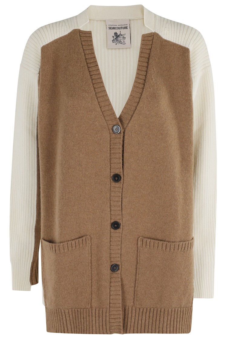 Semicouture Semi Couture Albane Cardigan In Brown