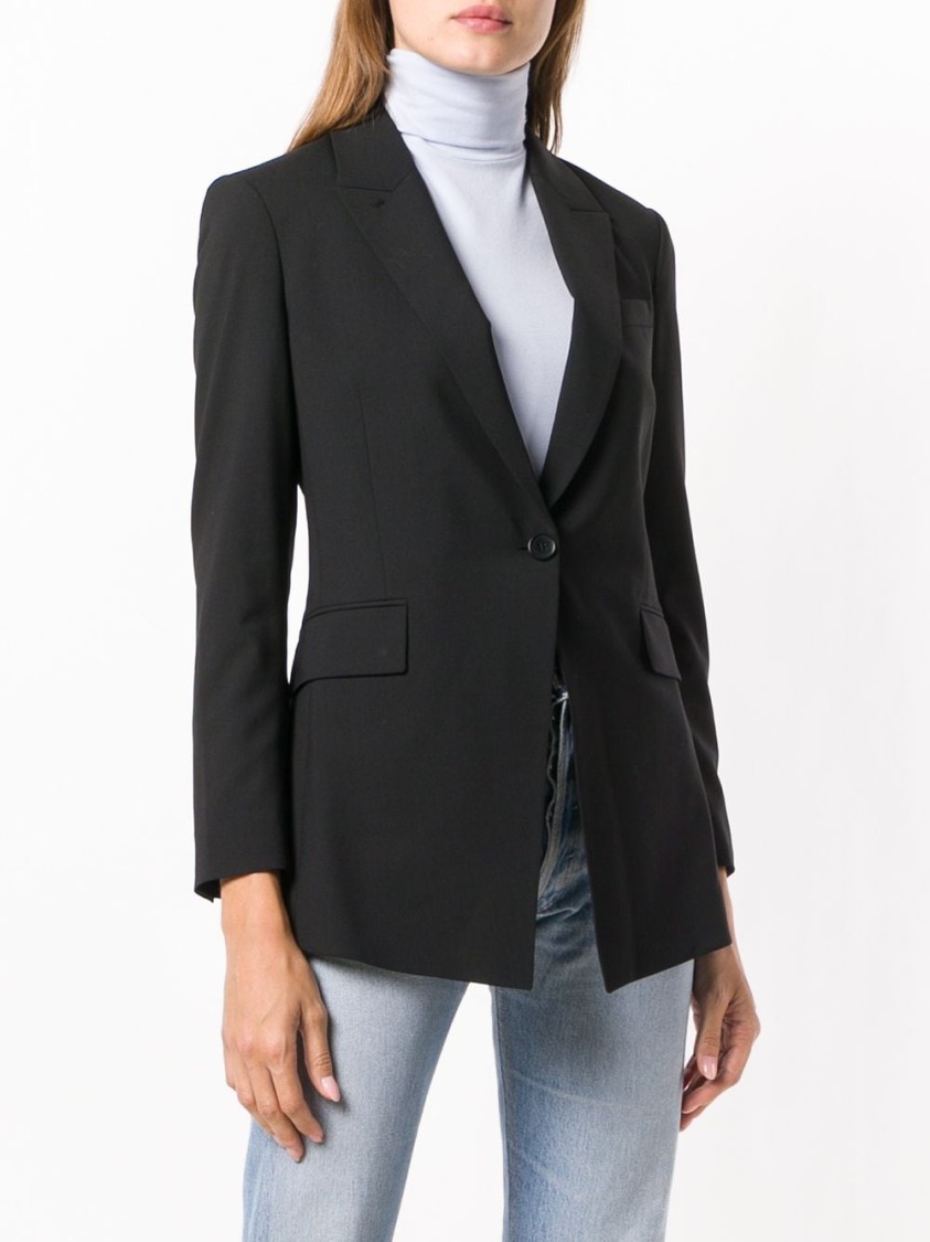 Shop Theory Black Wool Blend Blazer