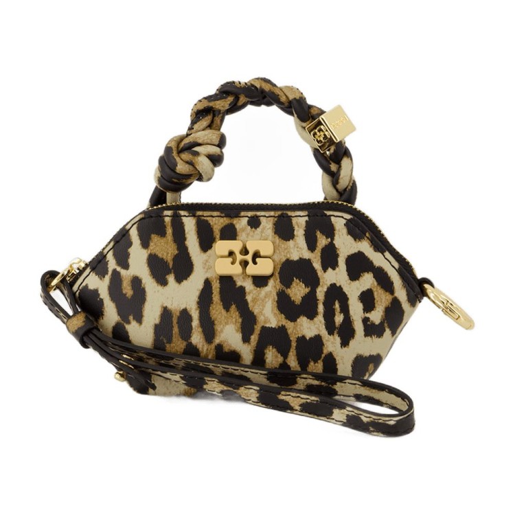 Ganni Bou Nano Crossbody - Leather - Leopard Pouch | THE LIST