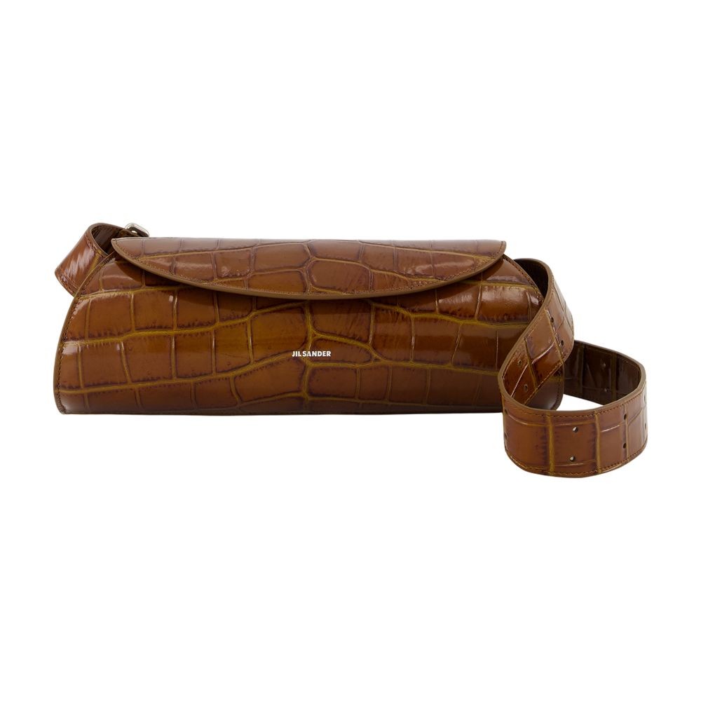 Jil Sander Cannolo Small Purse - Leather - Brown