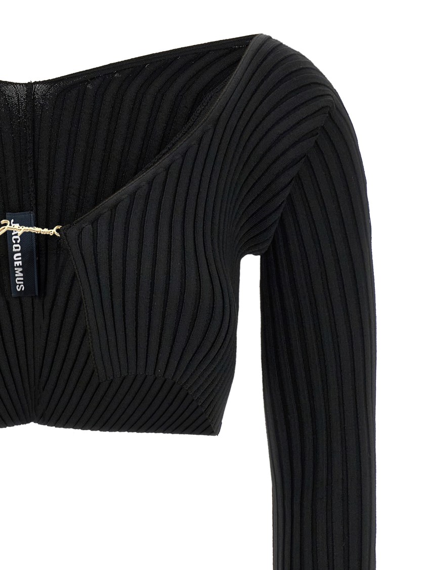 Jacquemus Le Maille Pralu Sweaters And Cardigans In Black