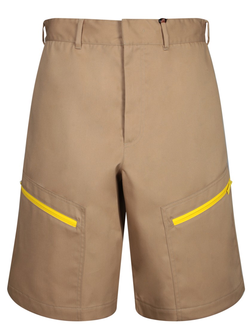 MSGM MSGM RELAXED FIT BERMUDA SHORTS WITH ZIPPERED POCKETS 