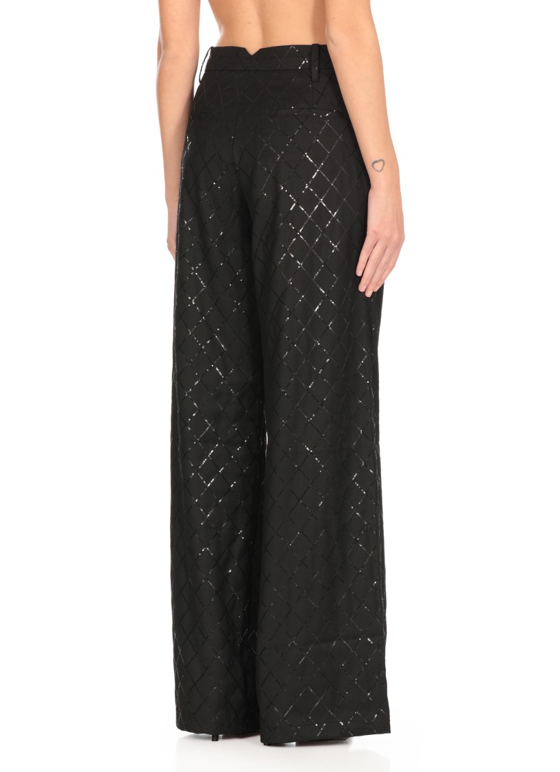 Rotate Birger Christensen Rotate Viscose Pants In Black