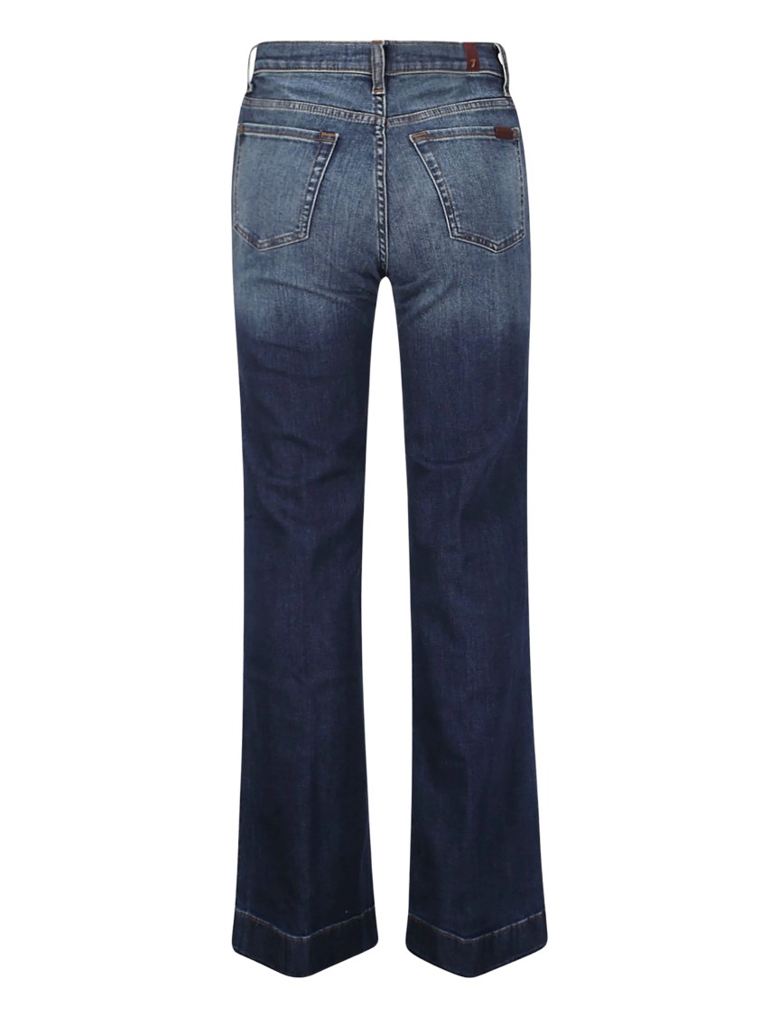 7 For All Mankind Straight-leg Jeans With Slightly Flared Hem