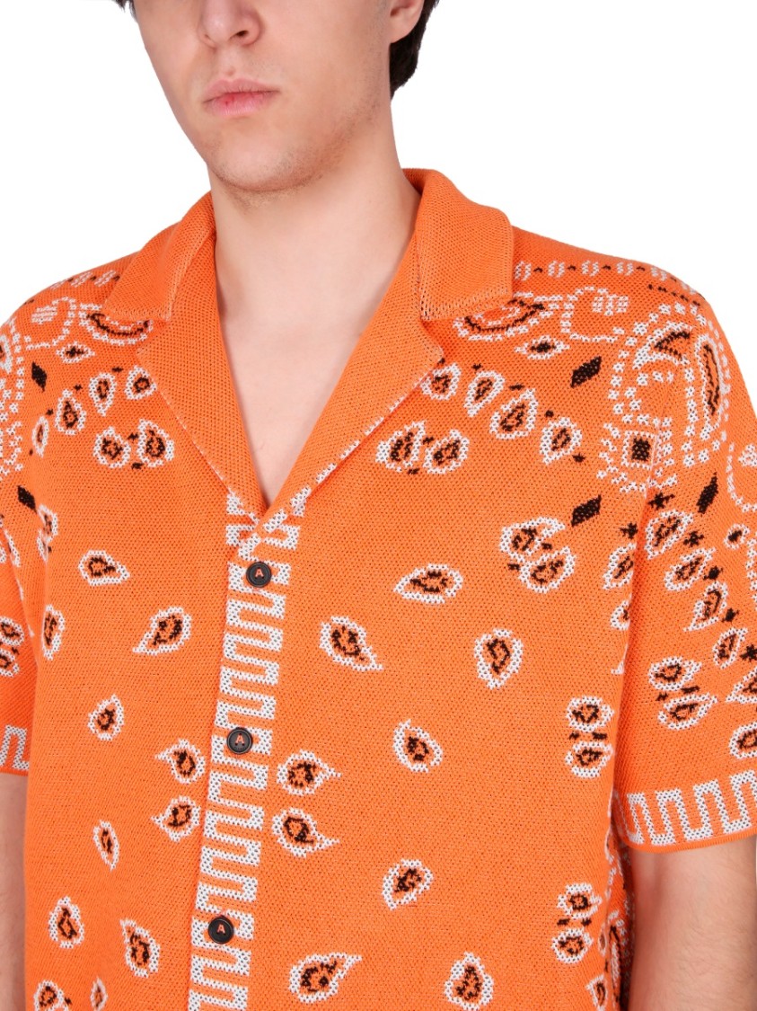 Alanui Drawstring Waist Shorts All-over Print Pockets