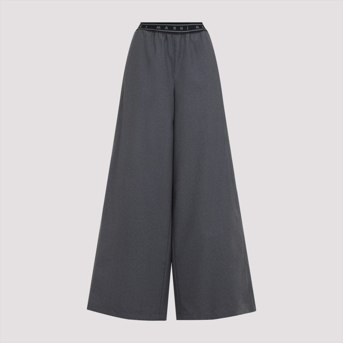 Marni Graphite Grey Virgin Wool Pants In Gray