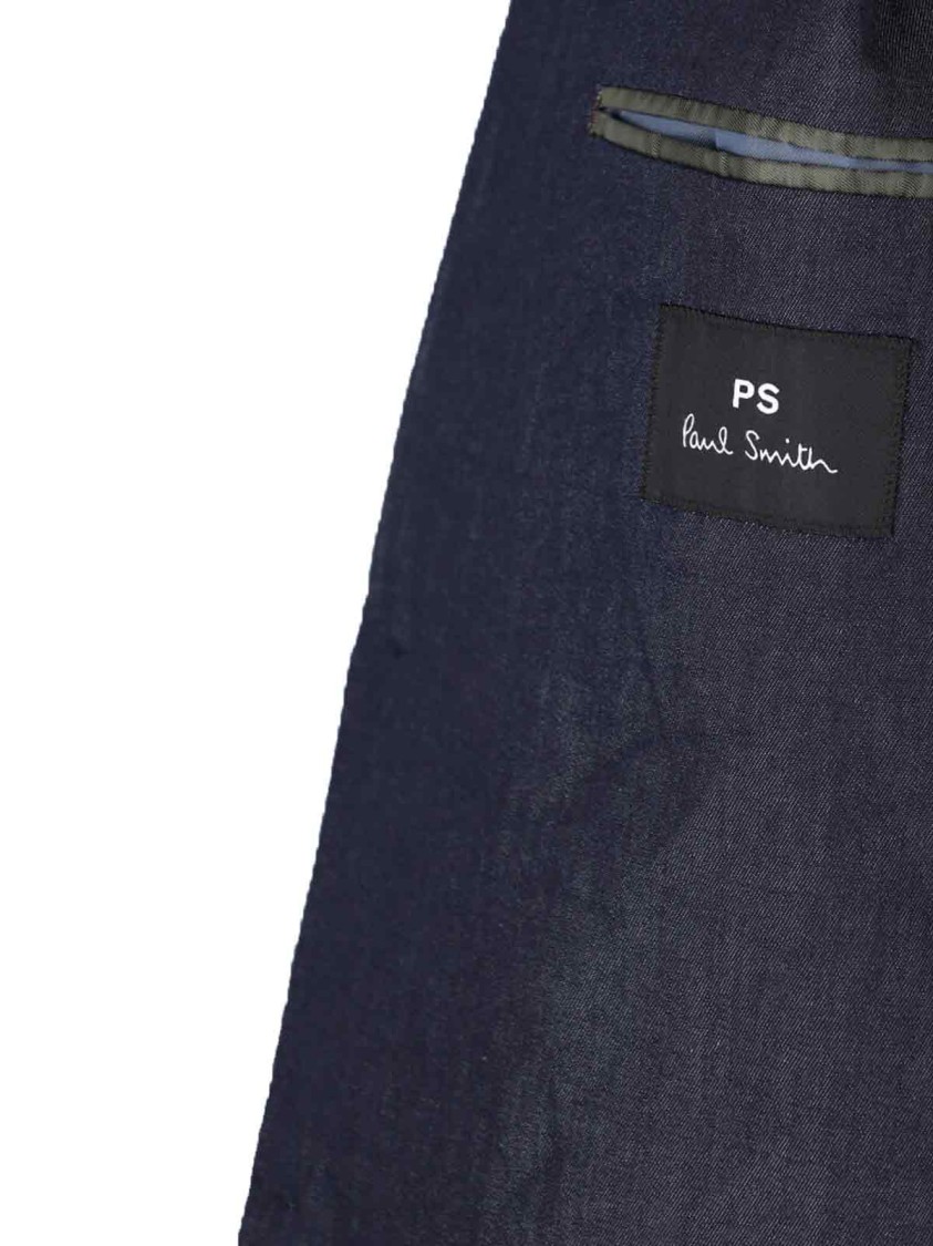 Paul Smith Tailored Jacket With Notch Lapel And Vent In Blue