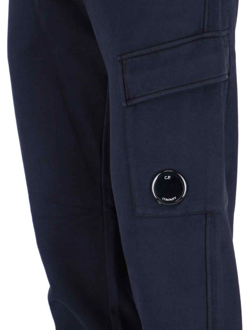 C.p. Company Logo Sporty Pants In Blue