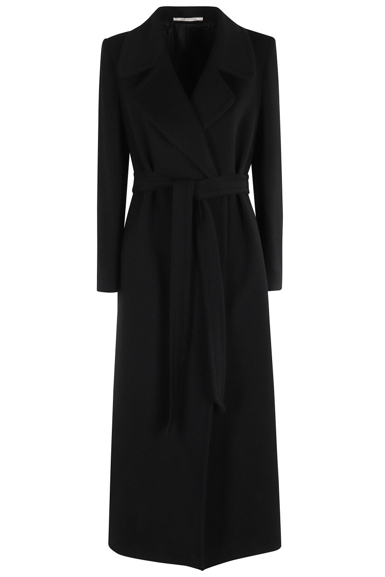 Tagliatore Tailored Black Wool And Cashmere Melody Coat In Black