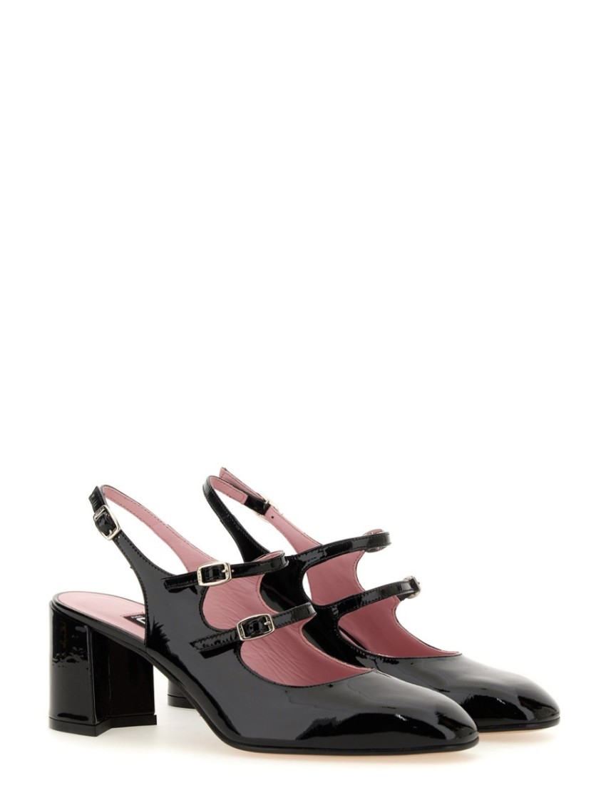 Carel Paris Banana Patent Leather Slingback Pumps