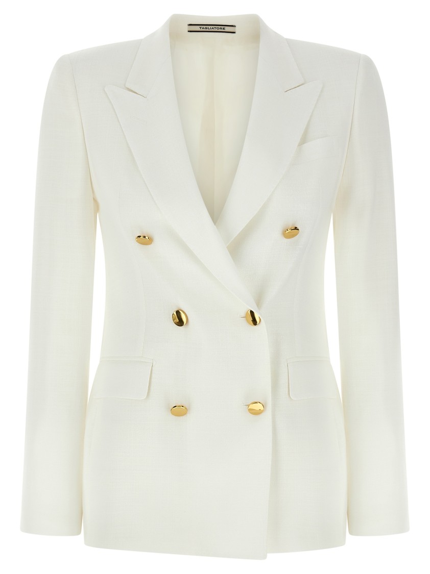Tagliatore Doublebreasted Blazer In White