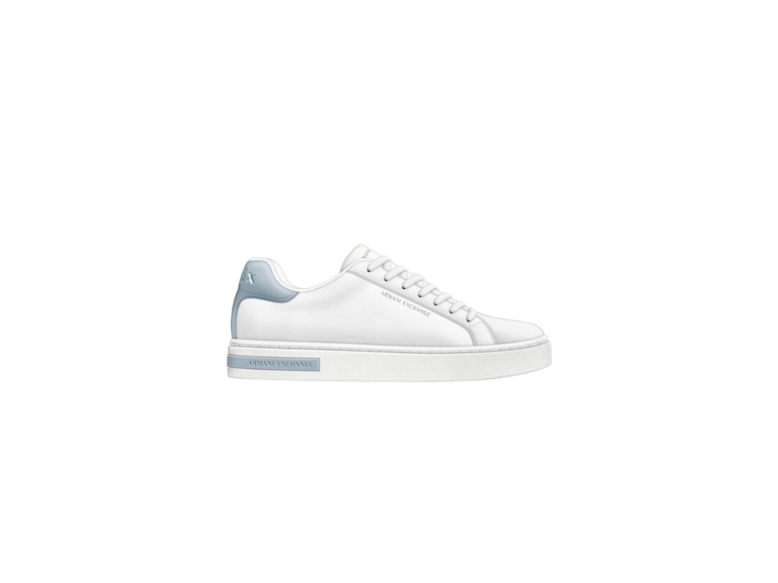 Armani Exchange Low-cut Lace-up Sneakers With Subtle Accent Detailing In Animal Print