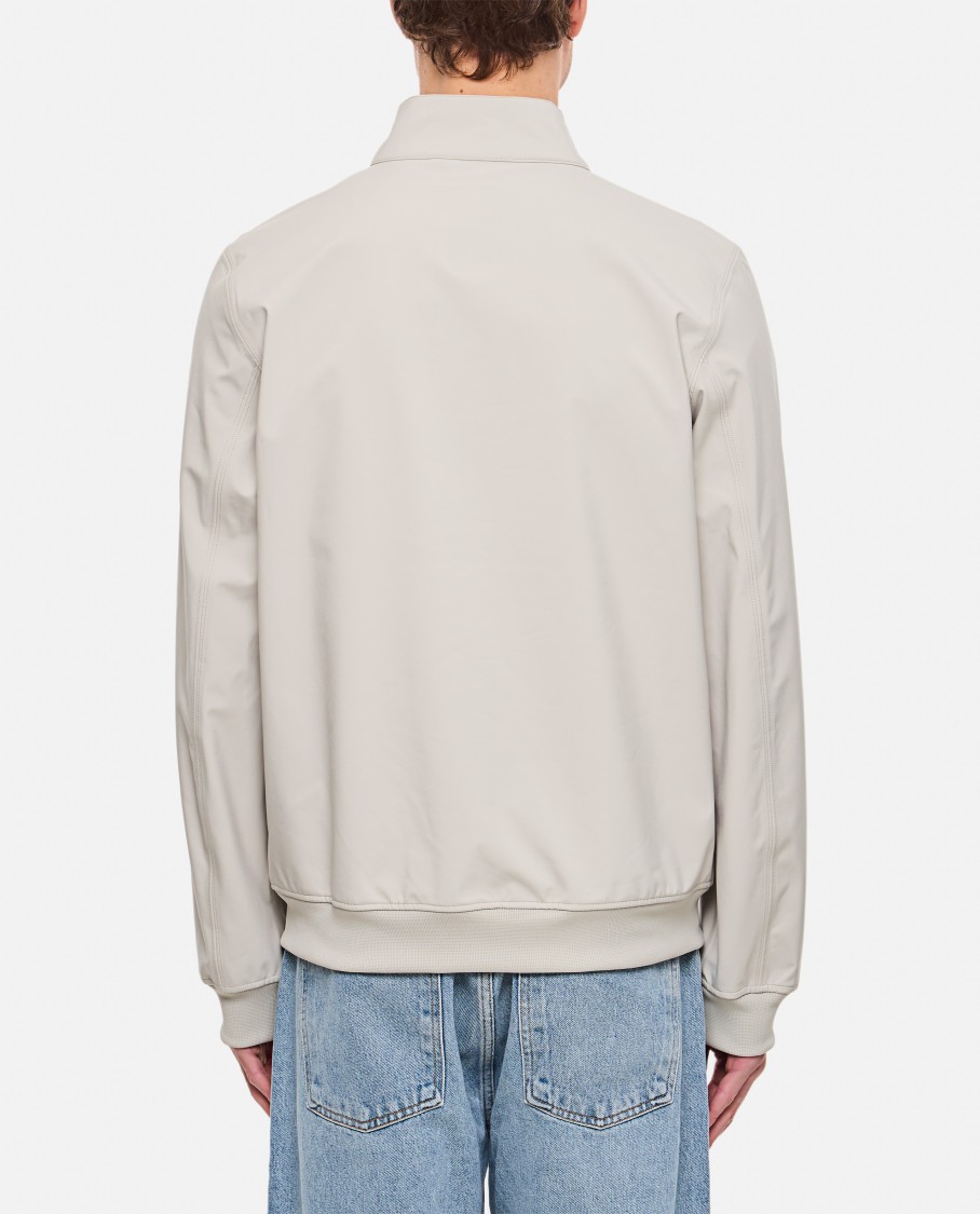 K-way Wind Jacket With Central Zip Closure In Neutrals