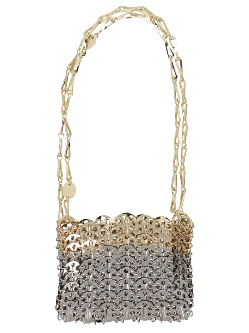 Rabanne Paco '1969 Nanomaterial Degrade' Shoulder Bag In Silver
