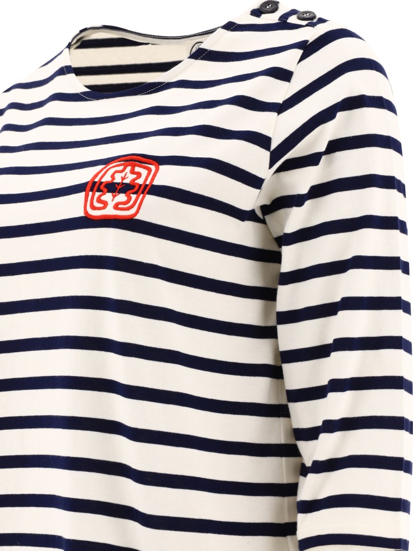 Ines De La Fressange Horizontal Stripe T-shirt In Multi