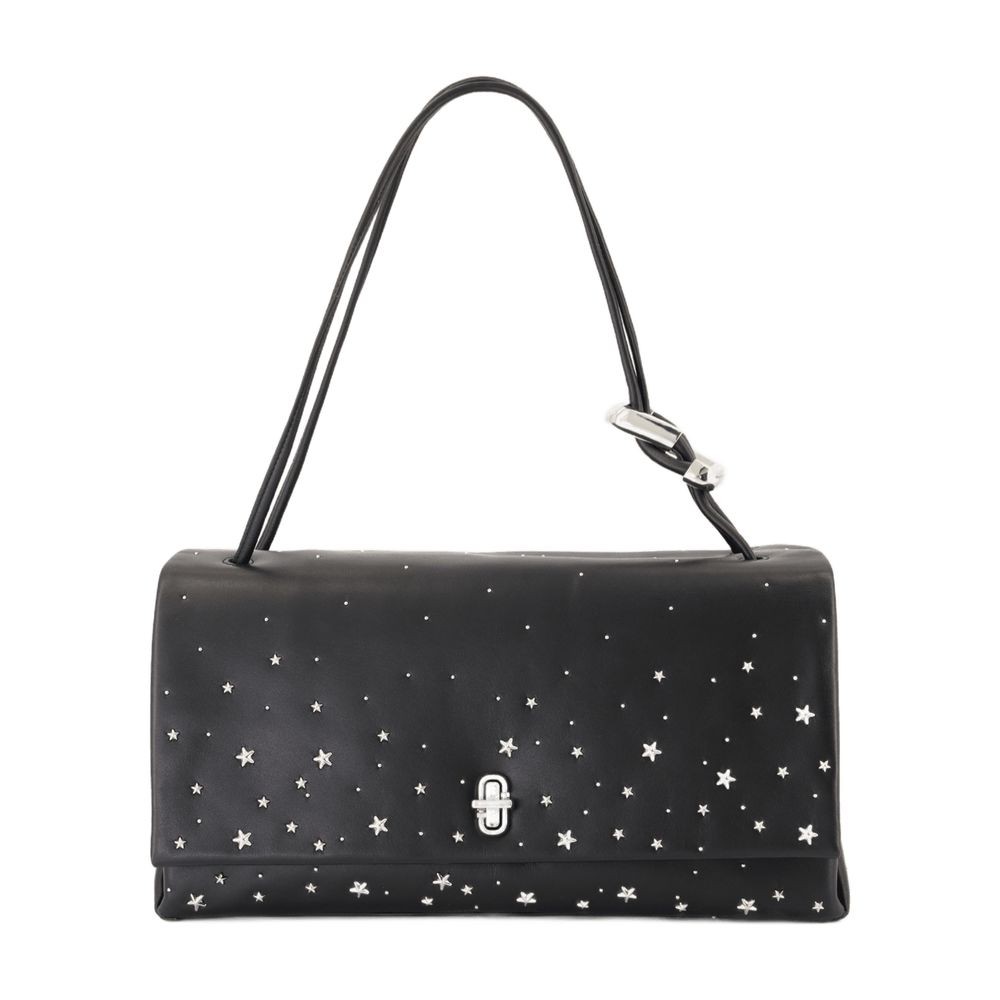 Marc Jacobs The Big Link Shoulder Bag - Leather - Black In Black