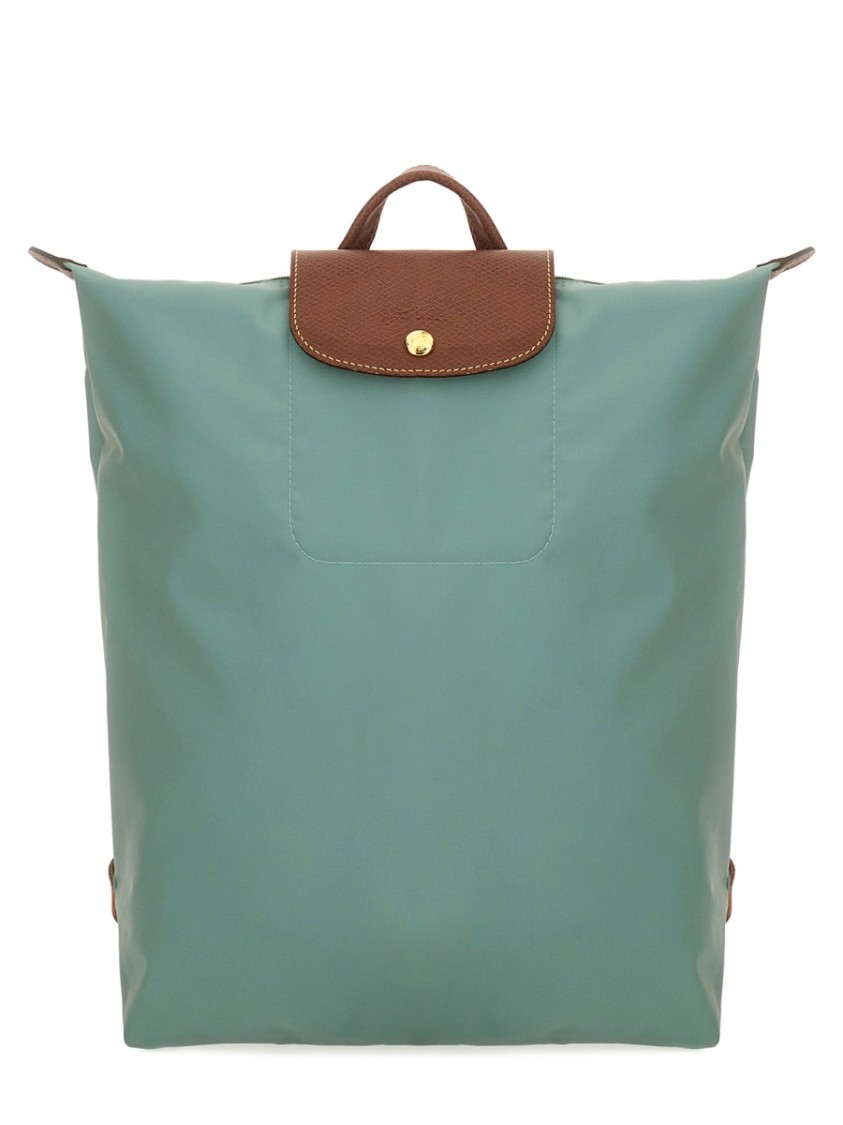 Longchamp "m Le Pliage" Backpack In Green