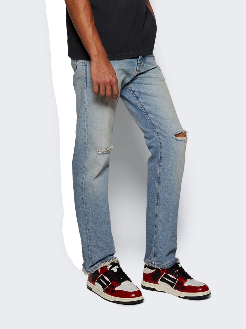 Shop Amiri Skel Top Low Sneakers Red