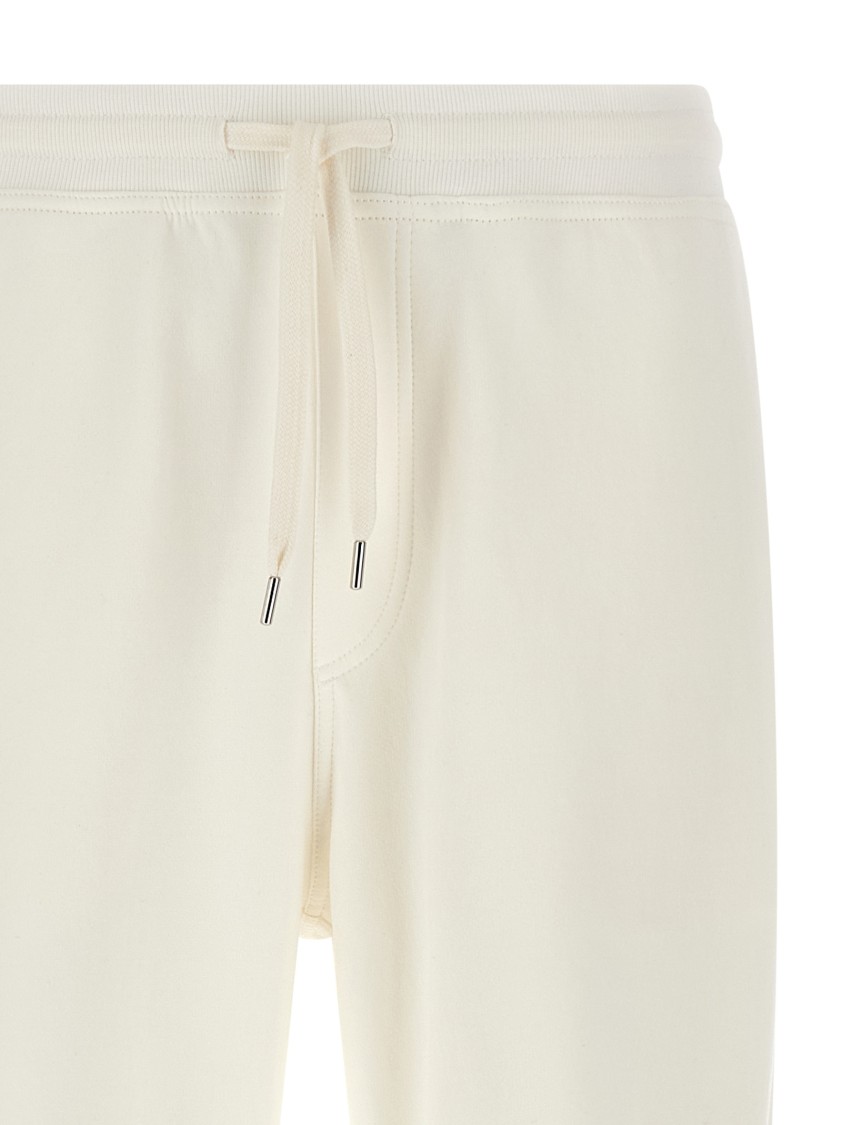 Brunello Cucinelli Techno Cotton Joggers Pants White In White