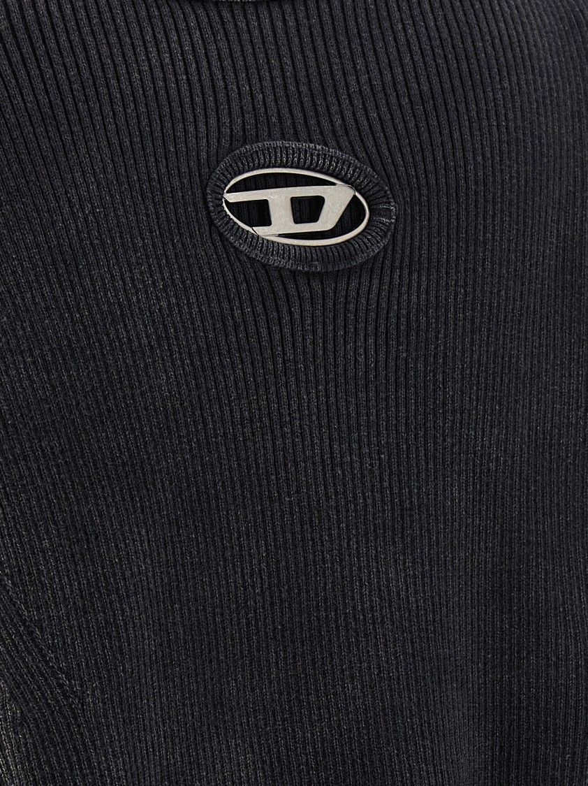Diesel T-uncutie-long-d T-shirt In Gray