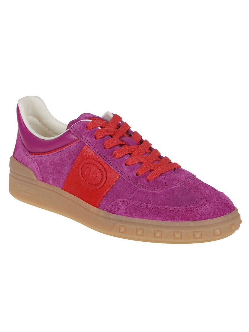 Valentino Upvillage Sneaker Low Top Nappa Calfskin In Pink