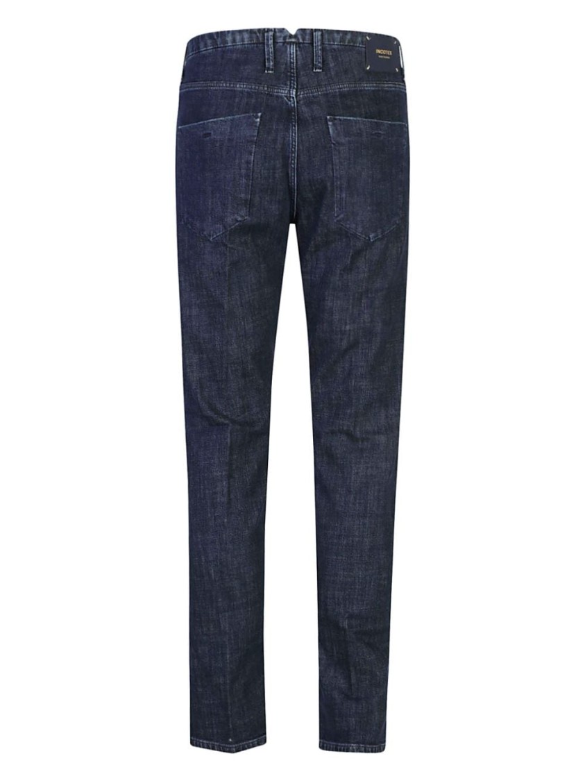 Incotex Sleek Slim-fit Jeans With Comfortable Stretch And Refined Detailing In Black