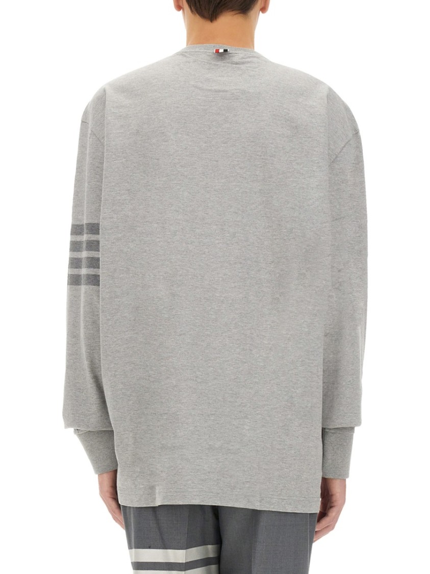 Thom Browne Men's 4bar Shirt In Grey