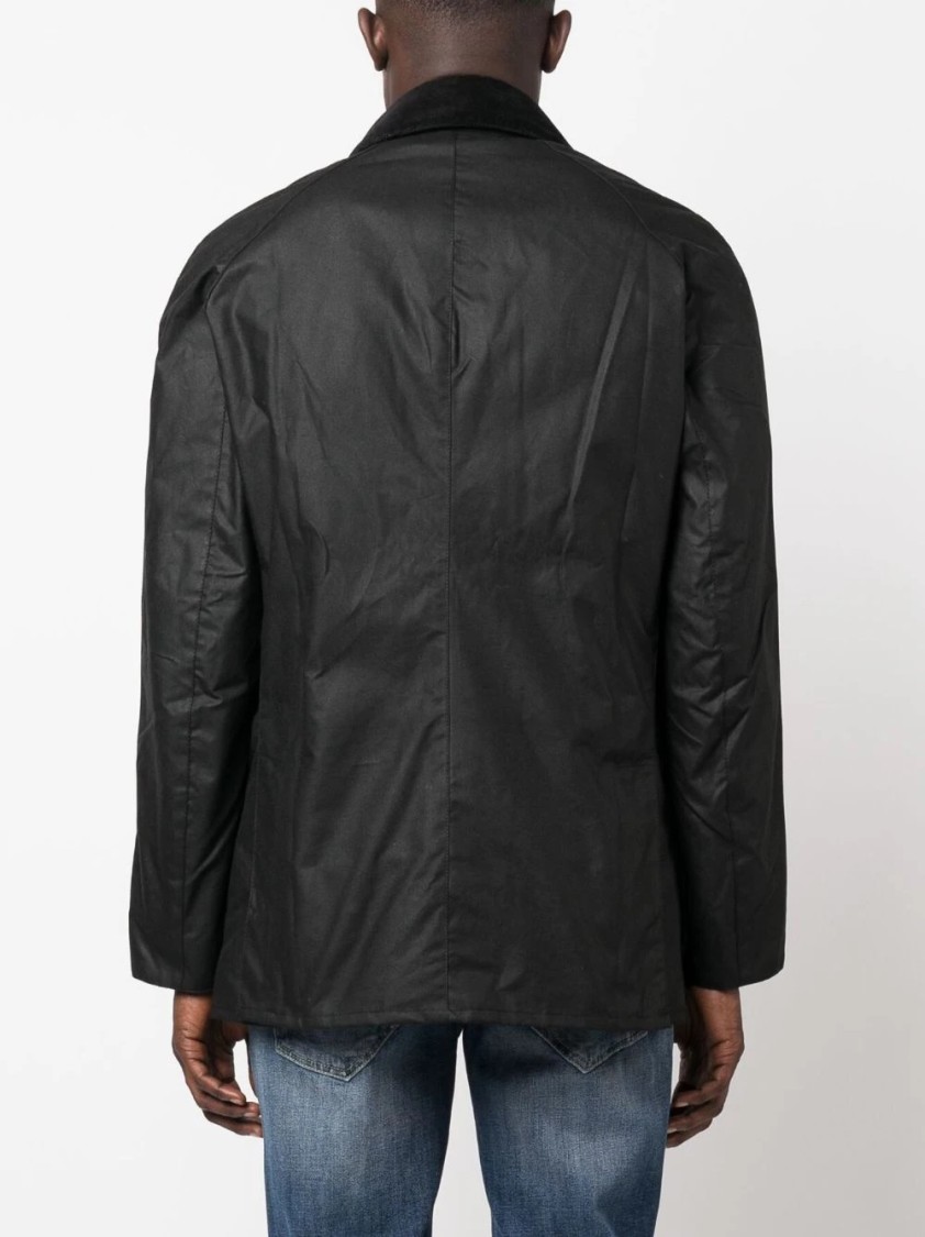 Shop Barbour Ashby Wax Jacket In Black