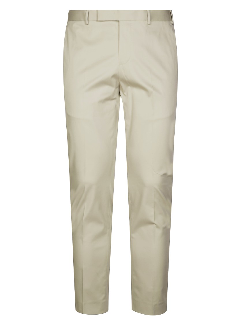 Pt01 Tailored Fit Trousers With Design In Green