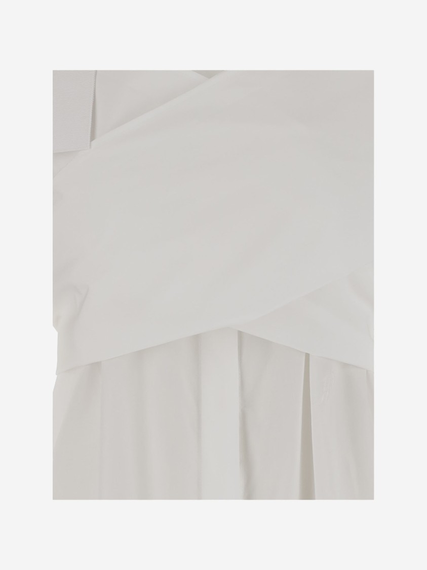 Shop Patou Crossbanded Blouse In Recycled Nylon