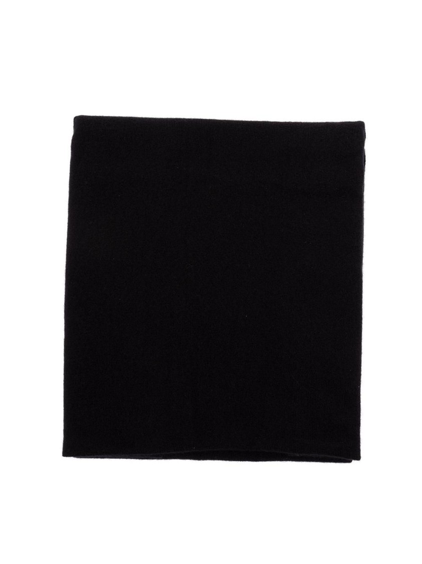 Drumohr Plush Cashmere Scarf With Refined Finish In Black