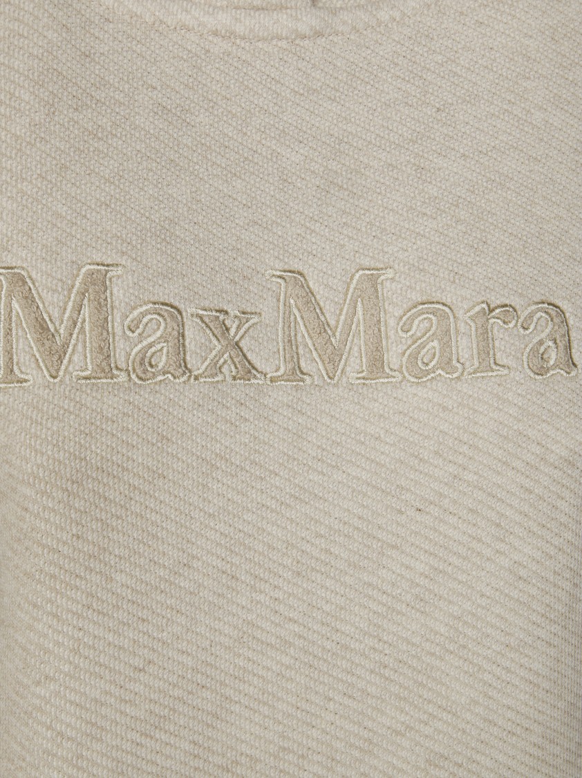 Max Mara Gary Logo Sweatshirt In Neutral