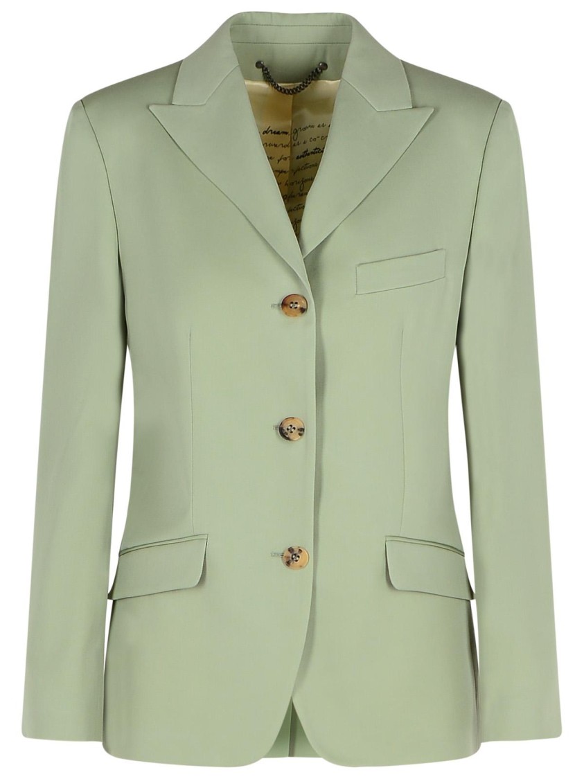 Golden Goose Women's Blazer Jacket In Sage-green Wool In Green