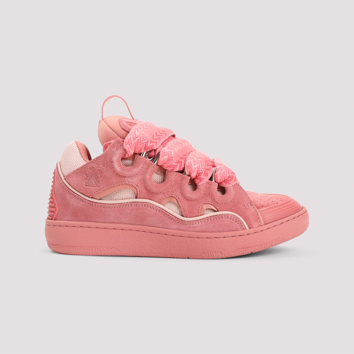 Lanvin Leather Sneakers With Unique Lacing System
