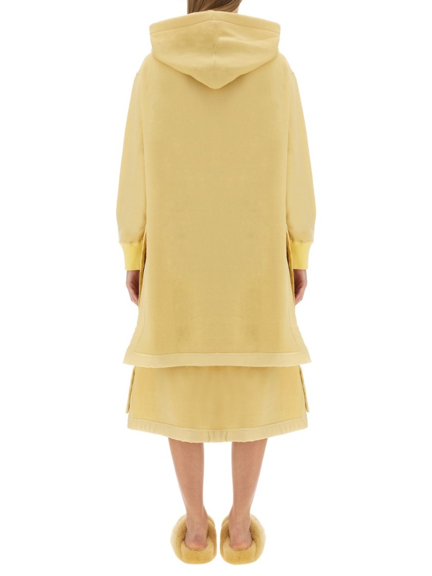 Jil Sander Relaxed-fit Oversized Hoodie With Drawstring Closure In Yellow
