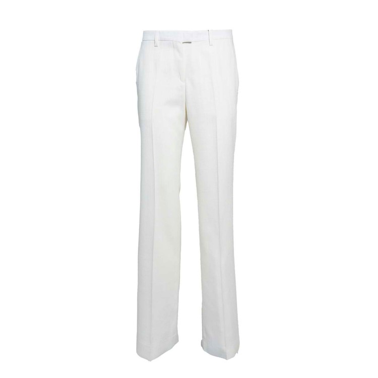 パンツ Etro White Viscose Straight Trousers With Slub Effect Etro White Viscose Trousers With Slub Effect | THE LIST