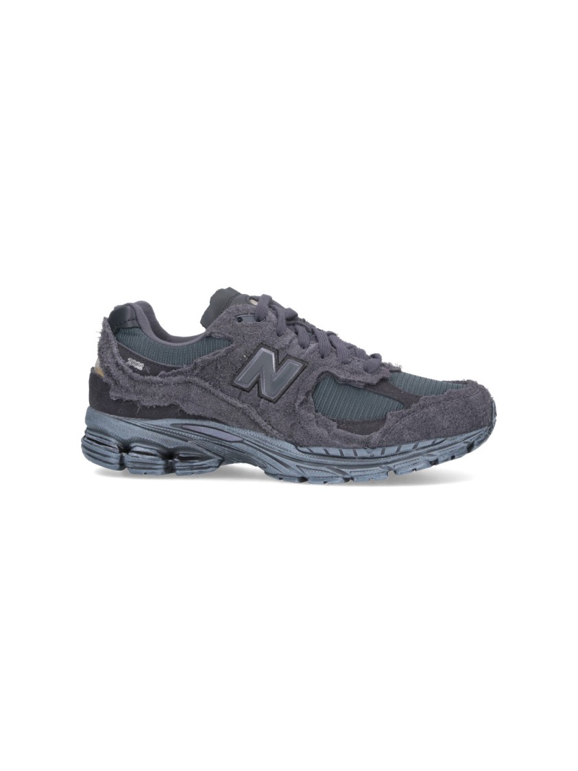 New Balance Dark Grey Suede And Mesh 2002r Sneakers In Gray