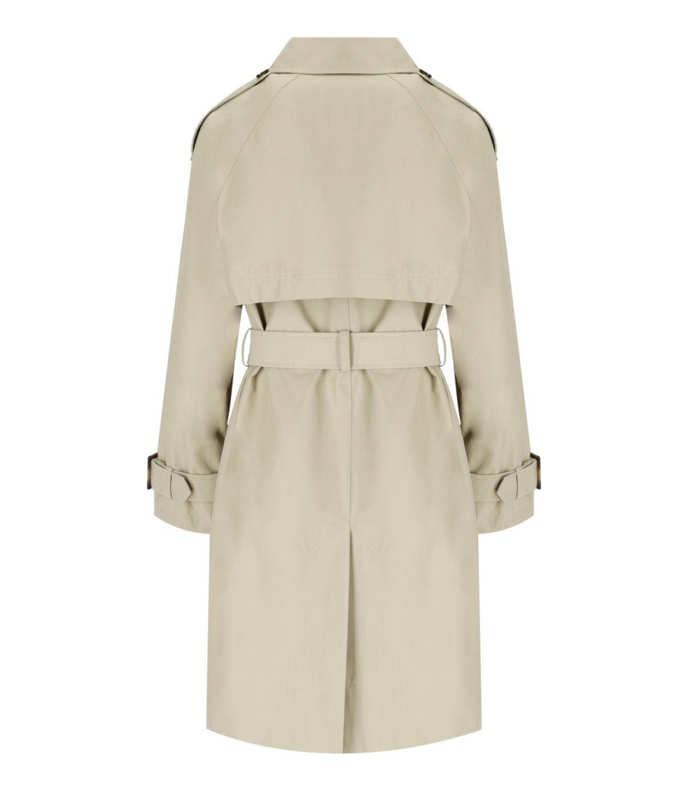 Barbour Maia Light Sand Trenchcoat In White
