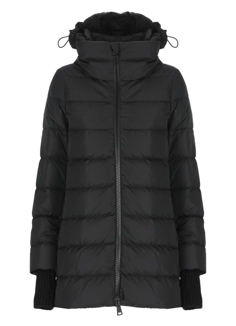 Herno A-shape Down Jacket In Black