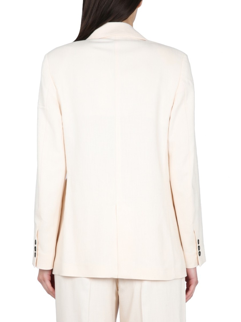 Msgm Viscose Blazer In Neutrals