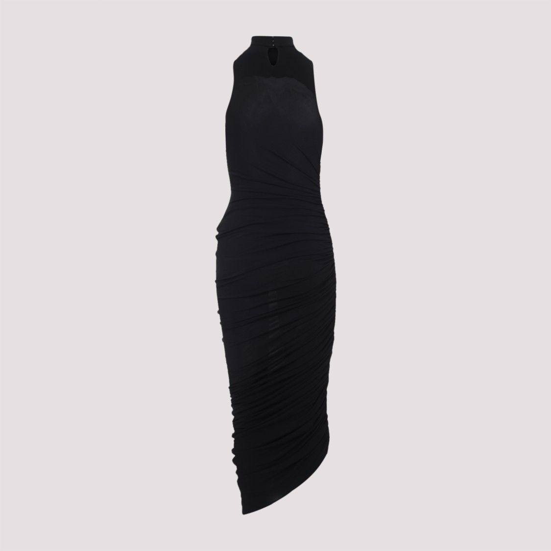 Jacquemus Womens Black Piazza Draped Stretch-woven Maxi Dress Xs In Black