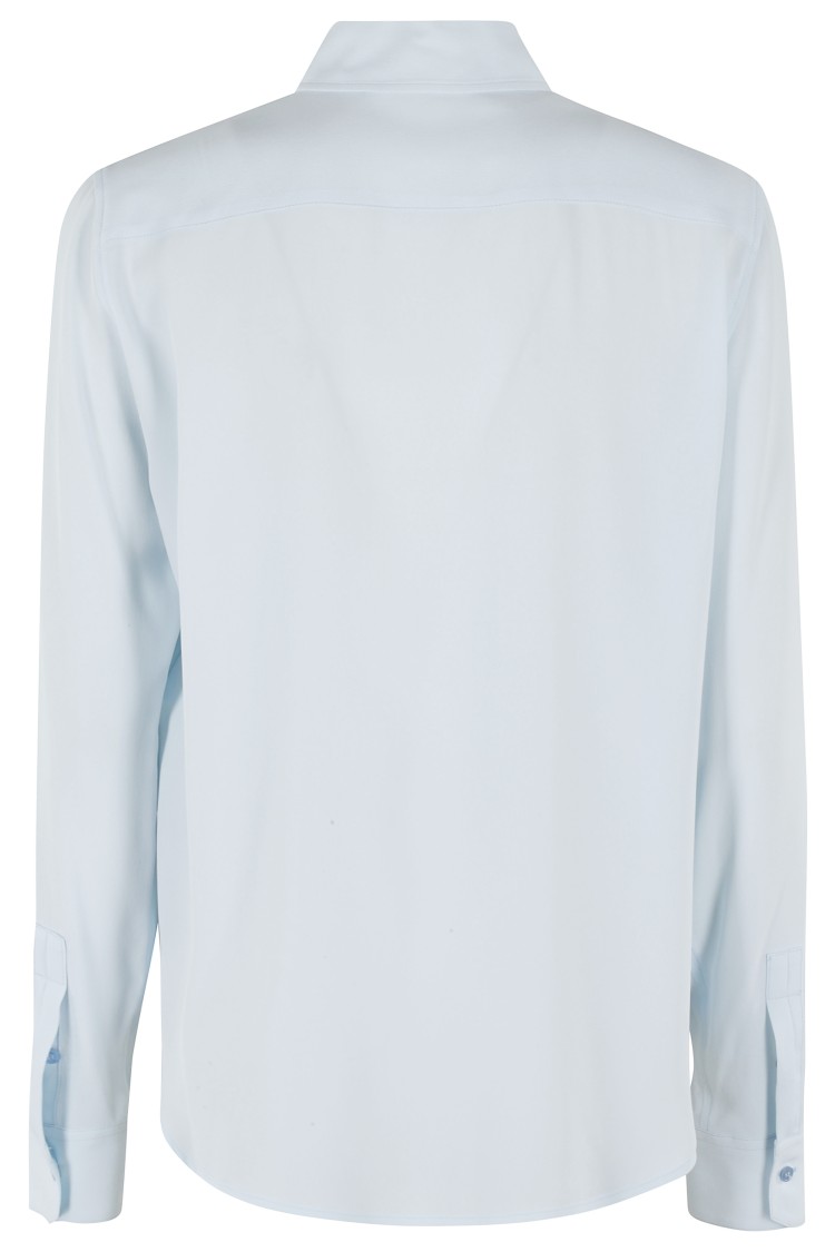 Seventy Plain Crepe Shirt With Silk Mix In White