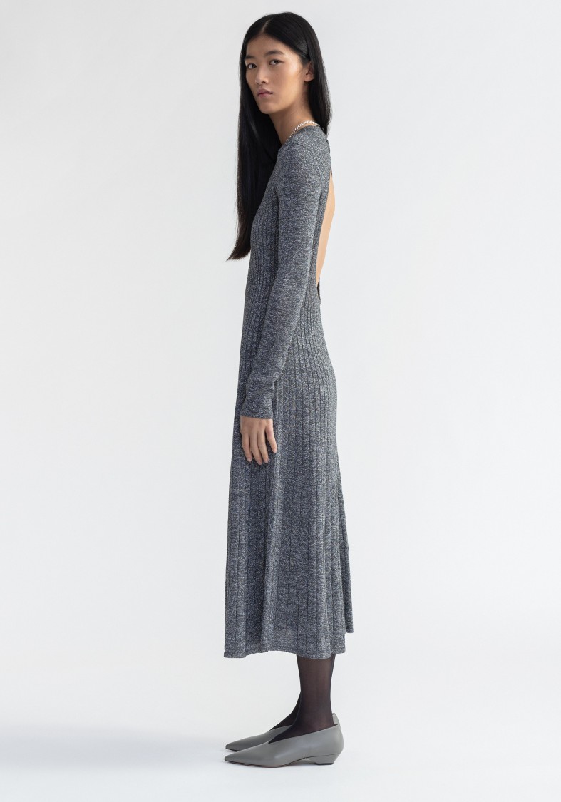 AERON AERON PAVLOVA - SPARKLY RIBBED MIDI DRESS 