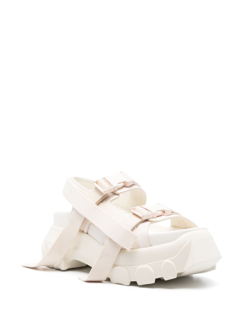 Rick Owens Tractor Sandals In White