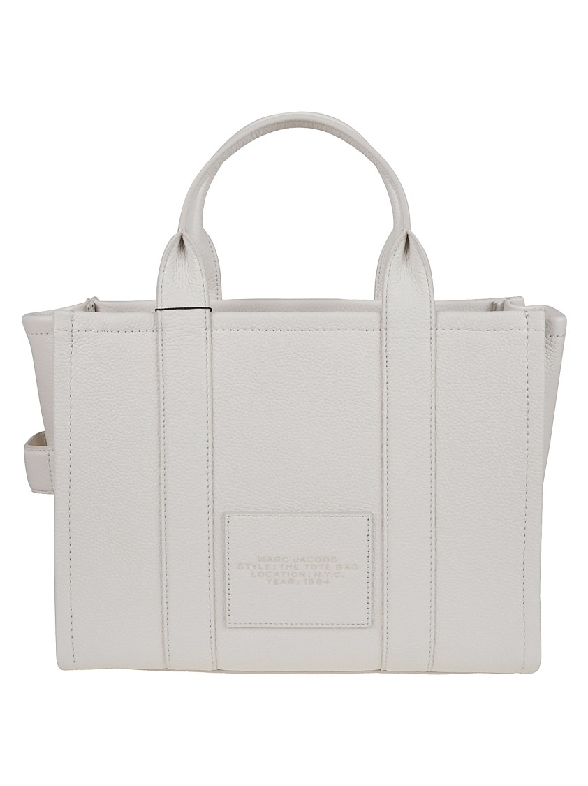 Marc Jacobs Metallic Leather Tote With Grainy Texture