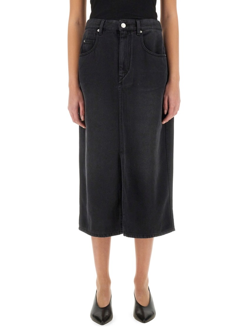 Shop Isabel Marant Tilauria Skirt In Black