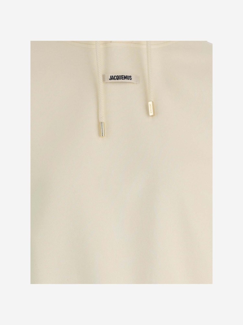 Shop Jacquemus Le Hoodie Grosgrain In Neutrals